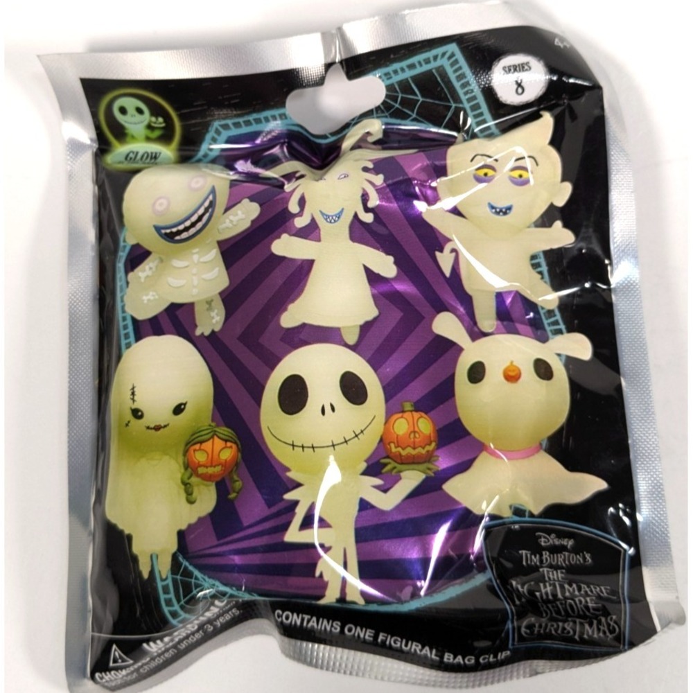 Monogram The Nightmare Before Christmas Figural Glow Bag Clip Series 8 Blind Bag